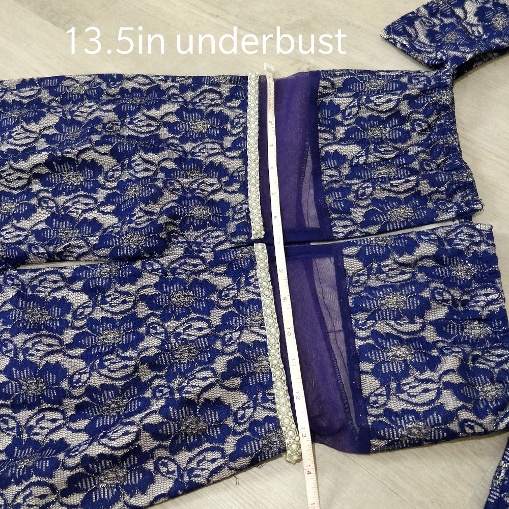 Prom dress custom royal blue lace JANE.X Bethany - Picture 14 of 16
